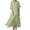 Green, variant on Wdgfv Women's Summer Tiered Layered Linen Maxi Dress Flowy Casual Loose Cotton Short Sleeve Wedding Long Dress Blue L