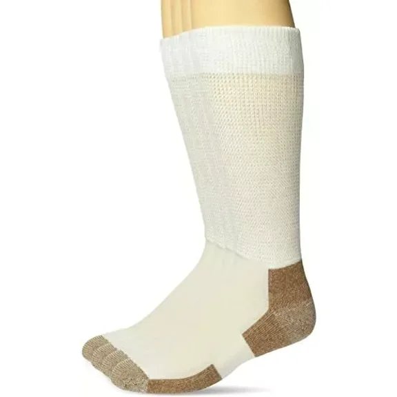 Carolina Ultimate Mens Copper Anti-Odor Non-Binding Crew Boot Socks 2 Pair Pack
