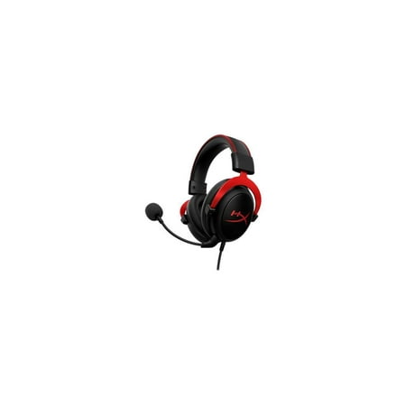 HyperX - Cloud II Wired Gaming Headset for PC, Xbox X|S, Xbox One, PS5, PS4, Nintendo Switch, and Mobile - Black/Red