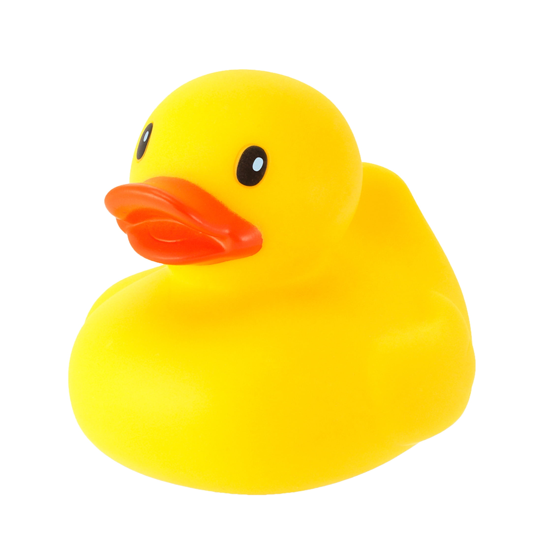 (6 pack) Infantino Fun Time Duck Baby Bath Toy, Squeezable Floating Duck, BPA-Free, Infant & Toddler Bath Toy, Yellow