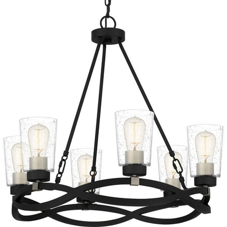

Quoizel Olk5025 6 Light 26 Wide Ring Chandelier - Black