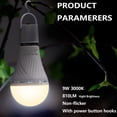 thumbnail image 4 of 4pack Rechargeable Emergency Light Bulb E27 2400mAh 6 hours 9W-60W  Stay Lights Up When Power Failure,  LED Light Bulbs for Home , Camping , Tent, 4 of 7