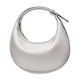 thumbnail image 3 of Bolso de hombro para mujer, pequeño, tipo media luna, para viajes, uso diario. Gris claro, 3 of 9