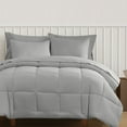thumbnail image 3 of TRULY SOFT Green Solid Grey Full/Queen 3 Piece Comforter Set, Solid Color Themed, Oeko-TEX Certified Confidence, 3 of 9
