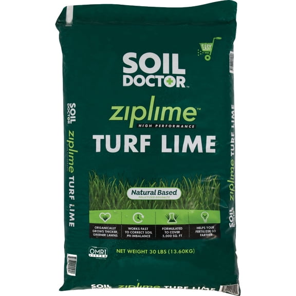 Jolly Gardener Pelletized Lawn Lime - Natural Fertilizer - 30 Lb — Outdoor & Indoor Plant Use, Easy Application