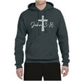 thumbnail image 2 of Wild Bobby John 3:16 Cross Inspirational/Christian Unisex Graphic Hoodie Sweatshirt, Charcoal, X-Large, 2 of 5