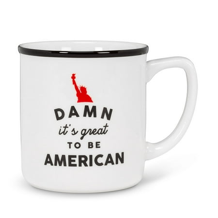 

Set of 4 Be American Text Mug
