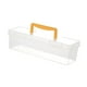 thumbnail image 4 of Caja de herramientas transparente, contenedor portátil de mano, organizador de almacenamiento para exteriores para Amarillo 30x93x93cm, 4 of 9