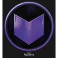 thumbnail image 2 of Girl's Marvel Hawkeye Purple Arrow Icon  Graphic Tee White Small, 2 of 4