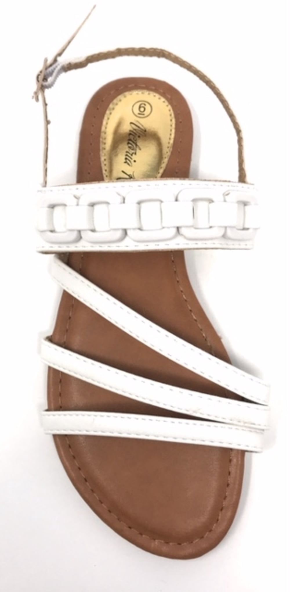 Victoria K Women's Front Straps And Link Chain Sandals