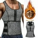 thumbnail image 4 of Hombres Fajas Adelgazamiento Body Shaper Cintura Entrenador Neopreno Chaleco Gris M Hugo Chaleco de sudor de sauna para hombres, 4 of 10