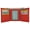 Red, variant on Slim Thin Trifold Boys Credit Card ID Holder Men's Wallet Colors!!!