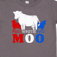 thumbnail image 4 of Inktastic Red, White and Moo Boys or Girls Toddler T-Shirt, 4 of 5