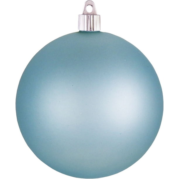4.75" (120mm) Shatterproof Matte Light Blue Christmas Ball Ornament by