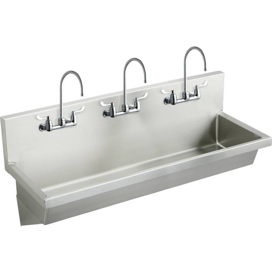 Elkay EWMA7220C Commercial Stainless Steel Handwash Sink Package with 6