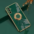 thumbnail image 4 of Compatible with Samsung Galaxy A14 5G Case Silicone TPU Shockproof Samsung A14 5G Phone Case Plating Astronaut Cute Pattern Cases with Ring (Dark Green), 4 of 14