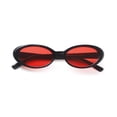 thumbnail image 1 of Gafas de Sol Laurinny Ovaladas con Lentes Rojas para Mujeres y Hombres, Montura Negra, 1 of 8