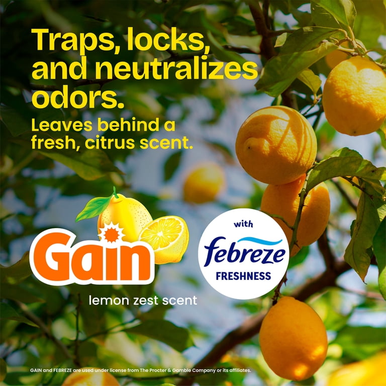 Glad OdorShield 13 Gallon Trash Bags - Febreze Lemon Scent - Leak