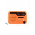 thumbnail image 4 of Emergency Solar Hand Crank Dynamo AM/FM/WB Weather Radio LED Flashlight Charger, Clearance, 4 of 8