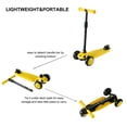 thumbnail image 6 of Scooter For Kids,3 Wheel Kick Scooter - Extra Wide Light Up Wheels,23"-30" Adjustable Height,110lbs Weight Capacity,Lean-To-Steer & Rear Brake,For Boys Girls Ages 3+,SC8 Yellow, 6 of 9