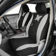 thumbnail image 2 of OTOEZ Butterfly Car Seat Cover, Breathable Cloth 5 Seats Full Set for Front & Rear Seat Protector, Universal fit Most Honda Toyota Chevy Ford Nissan Truck SUV, Gray, 2 of 9