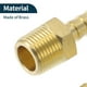 thumbnail image 5 of Accesorios de espiga de latón 5/16" 3/8" NPT Conector de espiga recta con rosca macho para aire, agua, aceite, gas, combustible 2 piezas tono dorado, 5 of 6