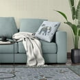 thumbnail image 5 of Jumbo Floral Indoor Outdoor Premium Broadcloth Fabric Pillow in Blue 26x26, 5 of 6