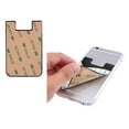 thumbnail image 4 of YFYANG Universal Adhesive Cell Phone Card Holder, Watercolor Vintage Plaid Leather Cell Phone Wallet Sticker, 4 of 6