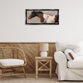 thumbnail image 4 of Stupell Industries Rustic Lodge Brown & White Horse Black Floating Frame Canvas Art, 25 x 11, by Nina Blue, 4 of 8