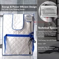 thumbnail image 4 of SereneLife Portable Infrared Home Spa 1 Person Steam Sauna with Foot Heating Pad, 4 of 8