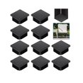 thumbnail image 1 of 20 piezas Tapón de tubo cuadrado 30 * 30 mm Tapa de extremo de tubo cuadrado Tapón de tubo cuadrado de plástico negro Tapa de extremo Lam cuadrada Tapa de extremo de tubo de silla sólida Pata de mesa para muebles Rojo Verde Cocina, Decoración y Otros, 1 of 5