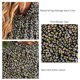thumbnail image 5 of Camisa de manga corta Orillo fibroso Cuello alto Volantes Dobladillo suelto Estampado floral Blusas casuales Tops para uso diario Negro S, 5 of 6