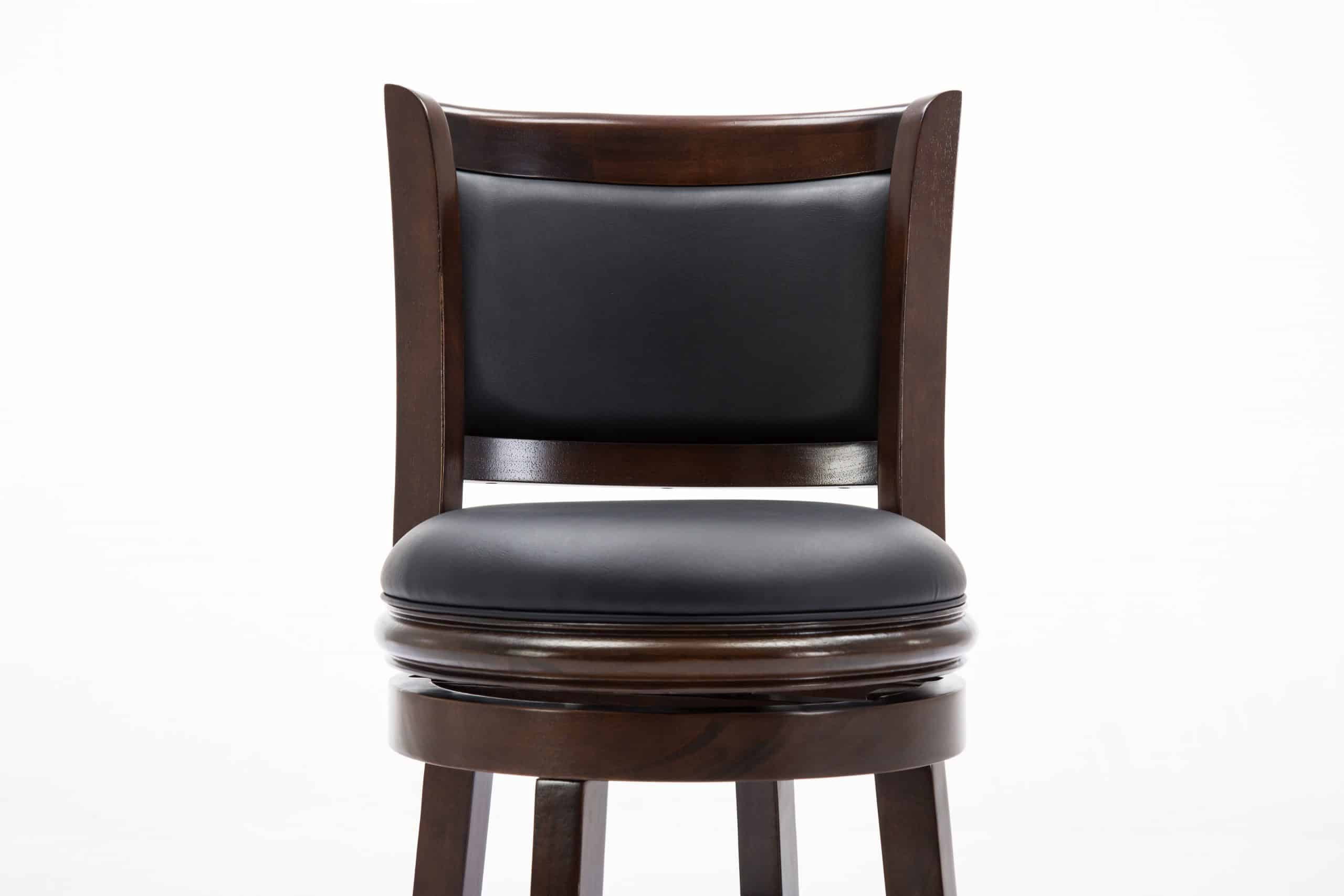 Boraam Augusta Swivel Wood Counter Stool, Cappuccino Finish
