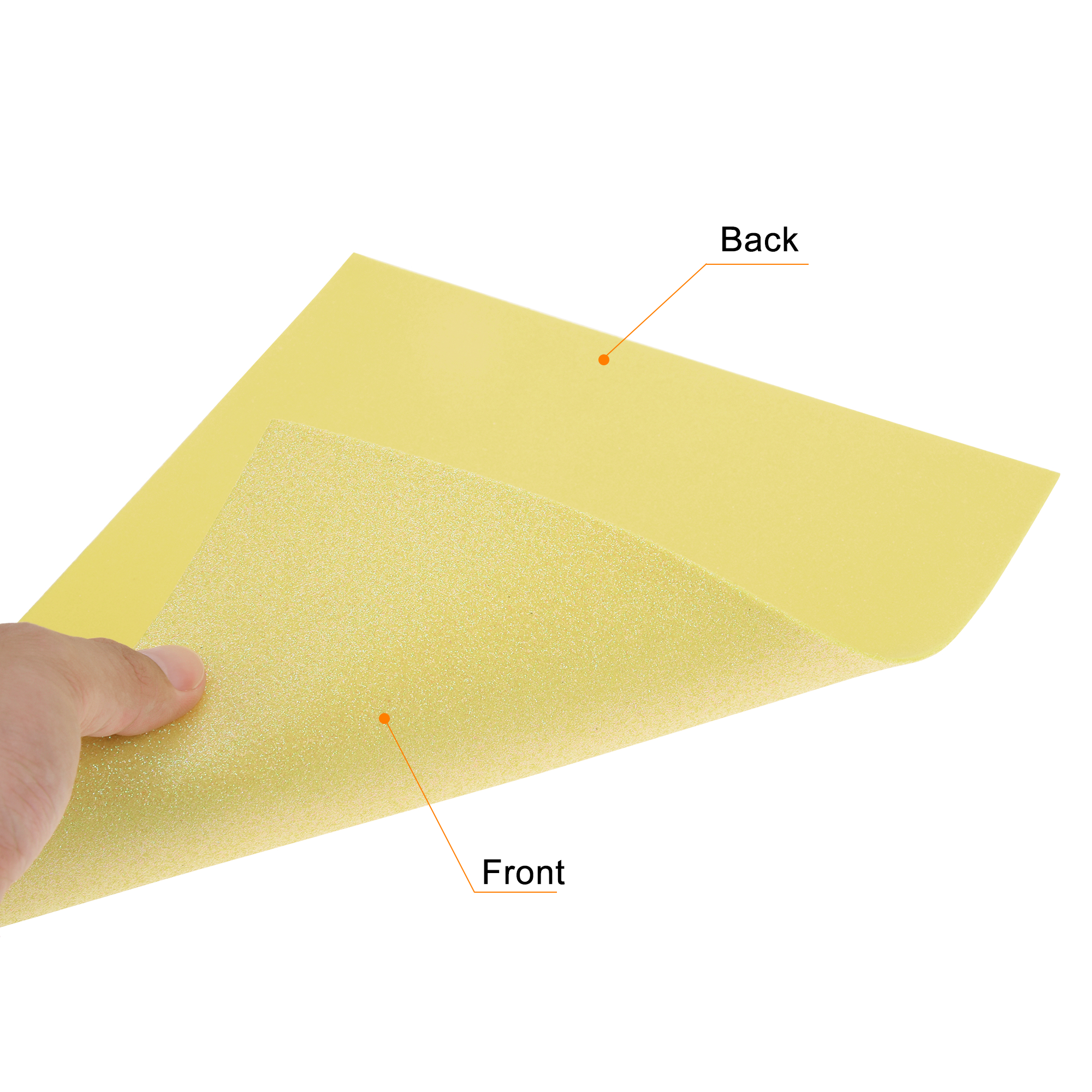 Uxcell Light Gold Shiny EVA Foam Sheets 23.6x15.7in 1.3mm Thick for Crafts DIY 6 Pcs