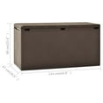 thumbnail image 2 of vidaXL Garden Storage Box Brown 44.9"x18.5"x23.6", 49447, 2 of 6