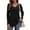 Black, variant on TARAINYA Womens Long Sleeve Tunic Tops Casual V Neck Lightweight Shirts Loose Sweatshirt