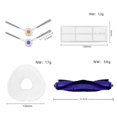 thumbnail image 3 of 2X for Freo Versatile Self Mop J3 Roller V-Shaped Side Brushes Mop Cloths Rag Hepa Filter Spare Part, 3 of 9