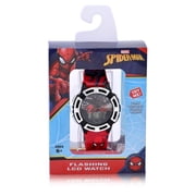 Marvel Spider-Man Childrens Unisex LCD Watch with Flashing Lights (SPD4933WM)