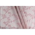 thumbnail image 2 of Serafina Home Decorative Sheer Fabric Shower Curtain: Blush Embroidered Leaf and Vines Botanical Design Metallic Silver Treading, 2 of 3