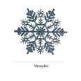 thumbnail image 2 of Christmas Tree Glitter Snowflake Pendant Gold Powder Snowflake Christmas Ornament Set, 2 of 2