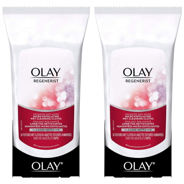 Toallitas Húmedas Exfoliantes Micro-Regeneradoras Olay Regenerist x60