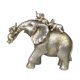 thumbnail image 2 of Estatua de elefante de resina, figura artística creativa, decoración de mesa para gabinete y hogar. Estilo A Plata, 2 of 9