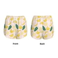 thumbnail image 5 of Lsque Banana With Leaves Printed Women's Running Shorts with Liner Pockets,Elastic Quick Dry Workout Athletic Gym Yoga Shorts,Womens High Waist Shorts-Small, 5 of 9
