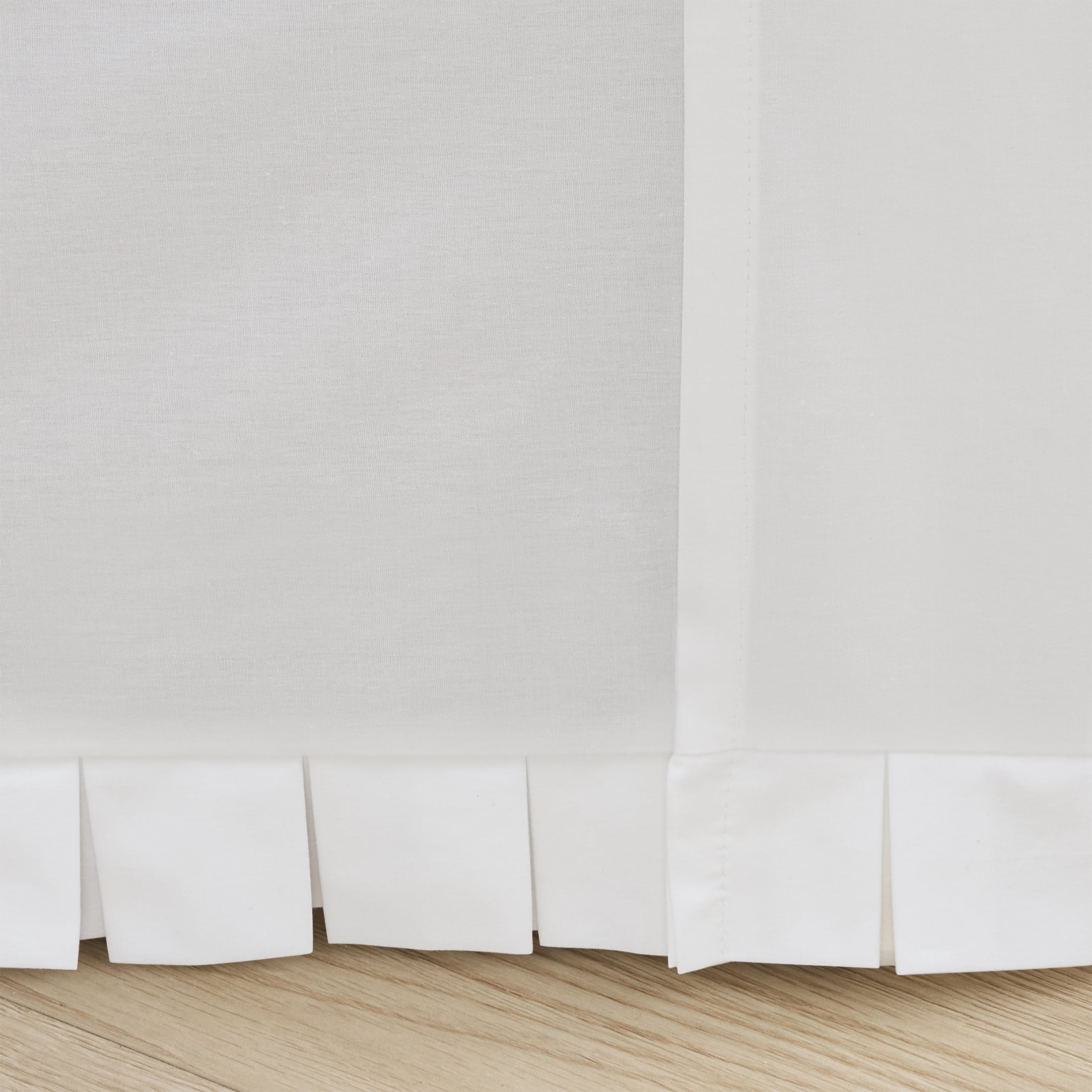 My Texas House White Box Pleat Bedskirt Cotton Bed Skirt, Queen