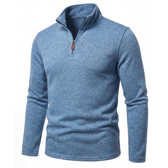 COOFANDY Men's Quarter Zip Pullover Sweater, Soft Knit Mock Neck Long Sleeve Casual Thermal Pullover, Lightweight Warm Half Zip Sweatshirt for Fall Winter Golf Hiking