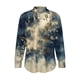 thumbnail image 5 of TaTaai Womens Lightweight Printed Shirt Long Sleeve Round Neck Polyester Casual Blouse Soft Fabric Asian Fit Size Up Gift, 5 of 5