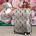 thumbnail image 4 of Gray Highland Cow Flower Boot Pattern Luggage Cover Fashion Suitcase Cover Baggage Covers Fit 25-28 Inch Luggage (Go Travel), 4 of 5