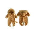 thumbnail image 3 of BemeyourBBs Baby Lion Costume Kids Animal Costume Footed Jumpsuit Long Sleeve Hooded Romper with Faux Mane and Tail for Boys and Girls, 3 of 10