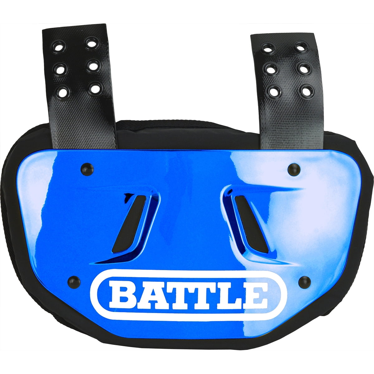 Battle Sports Adult Chrome Protective Football Back Plate Blue