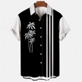thumbnail image 3 of Camisas para hombre, ropa hawaiana, camisa informal con estampado de árbol de coco en 3D, ropa para mujer, camisa de un solo pecho, blusas con solapa 6XL, 3 of 5